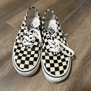 Vans Kids Black and White Checkered Sneakers